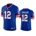 Wholesale Cheap Men's New York Giants #12 Darren Waller Blue Classic Stitched Jersey