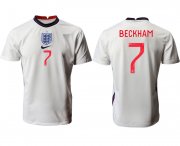 Wholesale Cheap Men 2021 Europe England home AAA version 7 white soccer jerseys
