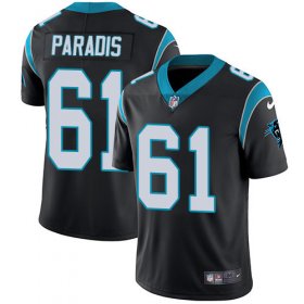 Wholesale Cheap Nike Panthers #61 Matt Paradis Black Team Color Men\'s Stitched NFL Vapor Untouchable Limited Jersey
