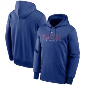 Wholesale Cheap Chicago Cubs Nike Outline Wordmark Fleece Performance Pullover Hoodie Royal