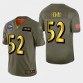 Wholesale Cheap Baltimore Ravens #52 Ray Lewis Men's Nike Olive Gold 2019 Salute to Service Limited NFL 100 Jersey