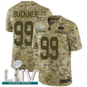 Wholesale Cheap Nike 49ers #99 DeForest Buckner Camo Super Bowl LIV 2020 Youth Stitched NFL Limited 2018 Salute To Service Jersey