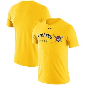 Wholesale Cheap Pittsburgh Pirates Nike MLB Practice T-Shirt Gold