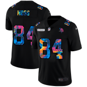 Cheap Minnesota Vikings #84 Randy Moss Men's Nike Multi-Color Black 2020 NFL Crucial Catch Vapor Untouchable Limited Jersey