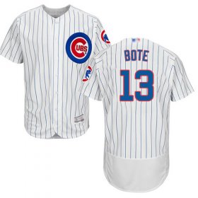 Wholesale Cheap Cubs #13 David Bote White Flexbase Authentic Collection Stitched MLB Jersey