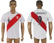 Wholesale Cheap Peru #9 Guerrero Home Soccer Country Jersey