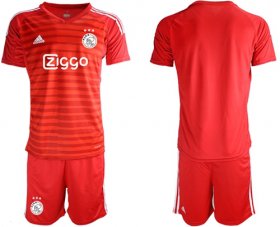 Wholesale Cheap Ajax Blank Red Goalkeeper Soccer Club Jersey
