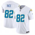 Cheap Men's Los Angeles Chargers #82 Brenden Rice White 2024 Draft F.U.S.E. Vapor Limited Football Stitched Jersey