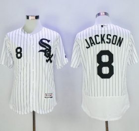 Wholesale Cheap White Sox #8 Bo Jackson White(Black Strip) Flexbase Authentic Collection Stitched MLB Jersey