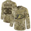 Wholesale Cheap Adidas Ducks #36 John Gibson Camo Authentic Stitched NHL Jersey