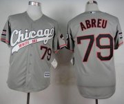 Wholesale Cheap White Sox #79 Jose Abreu Grey New Cool Base Stitched MLB Jersey