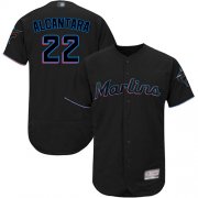 Wholesale Cheap marlins #22 Sandy Alcantara Black Flexbase Authentic Collection Stitched MLB Jersey