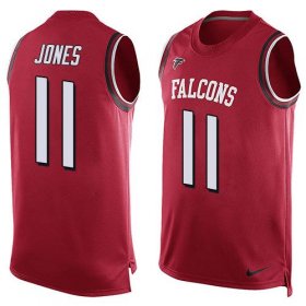 Wholesale Cheap Nike Falcons #11 Julio Jones Red Team Color Men\'s Stitched NFL Limited Tank Top Jersey