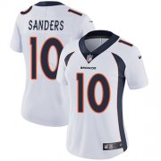 Wholesale Cheap Nike Broncos #10 Emmanuel Sanders White Women's Stitched NFL Vapor Untouchable Limited Jersey