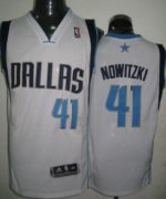 Wholesale Cheap Dallas Mavericks #41 Dirk Nowitzki White Swingman Jersey