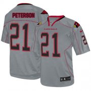 Wholesale Cheap Nike Cardinals #21 Patrick Peterson Lights Out Grey Men's Stitched NFL Elite Jersey