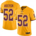 Wholesale Cheap Nike Redskins #52 Ryan Anderson Gold Men's Stitched NFL Limited Rush Jersey