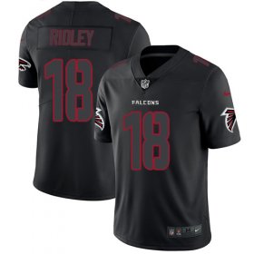 Wholesale Cheap Nike Falcons #18 Calvin Ridley Black Men\'s Stitched NFL Limited Rush Impact Jersey