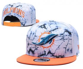 Wholesale Cheap Dolphins Team Logo Smoke Orange Adjustable Hat TX
