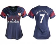 Wholesale Cheap Women's Arsenal #7 Mkhitaryan Away Soccer Club Jersey