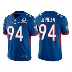 Wholesale Cheap Men\'s New Orleans Saints #94 Cameron Jordan 2022 Royal Pro Bowl Stitched Jersey