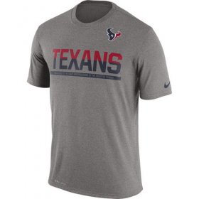 Wholesale Cheap Men\'s Houston Texans Nike Practice Legend Performance T-Shirt Grey