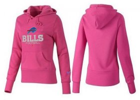 Wholesale Cheap Women\'s Buffalo Bills Authentic Logo Pullover Hoodie Pink