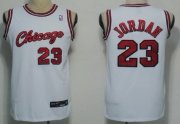 Wholesale Cheap Chicago Bulls #23 Michael Jordan 1984-1985 Rookie White Authentic Jersey