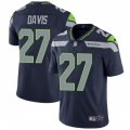 Wholesale Cheap Nike Seahawks #27 Mike Davis Steel Blue Team Color Men's Stitched NFL Vapor Untouchable Limited Jersey