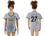 Wholesale Cheap Women's Manchester United #27 Fellaini Sec Away Soccer Club Jersey