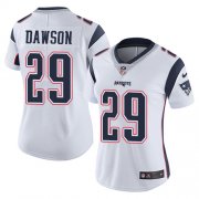 Wholesale Cheap Nike Patriots #29 Duke Dawson White Women's Stitched NFL Vapor Untouchable Limited Jersey