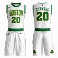 Wholesale Cheap Boston Celtics #20 Gordon Hayward White Nike NBA Men's City Authentic Edition Suit Jersey