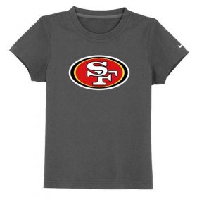 Wholesale Cheap San Francisco 49ers Sideline Legend Authentic Logo Youth T-Shirt Dark Grey