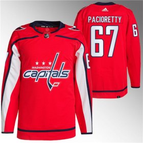 Wholesale Cheap Men\'s Washington Capitals #67 Max Pacioretty Red Stitched Jersey