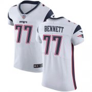 Wholesale Cheap Nike Patriots #77 Michael Bennett White Men's Stitched NFL Vapor Untouchable Elite Jersey
