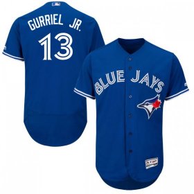 Wholesale Cheap Men\'s Toronto Blue Jays #13 Lourdes Gurriel Jr. Blue Flex Base Stitched MLB Jersey