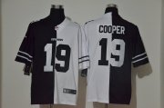 Wholesale Cheap Men's Dallas Cowboys #19 Amari Cooper Black White Peaceful Coexisting 2020 Vapor Untouchable Stitched NFL Nike Limited Jersey