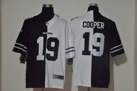 Wholesale Cheap Men\'s Dallas Cowboys #19 Amari Cooper Black White Peaceful Coexisting 2020 Vapor Untouchable Stitched NFL Nike Limited Jersey