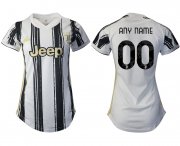 Wholesale Cheap Women 2020-2021 Juventus home aaa version customized white Soccer Jerseys