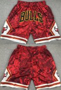Cheap Men's Chicago Bulls Red Shorts (Run Small)