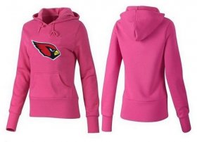 Wholesale Cheap Women\'s Arizona Cardinals Logo Pullover Hoodie Pink