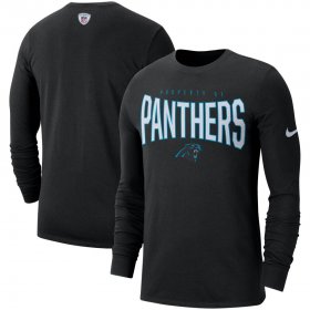 Wholesale Cheap Carolina Panthers Nike Sideline Property Of Performance Long Sleeve T-Shirt Black