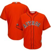 Wholesale Cheap Houston Astros Majestic 2019 Postseason Official Cool Base Player Jersey Orange