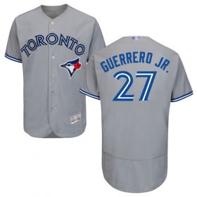 Wholesale Cheap Blue Jays #27 Vladimir Guerrero Jr. Grey Flexbase Authentic Collection Stitched MLB Jersey