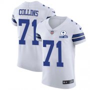 Wholesale Cheap Nike Cowboys #71 La'el Collins White Men's Stitched With Established In 1960 Patch NFL New Elite Jersey
