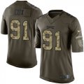 Wholesale Cheap Nike Eagles #91 Fletcher Cox Green Men's Stitched NFL Limited 2015 Salute To Service Jersey