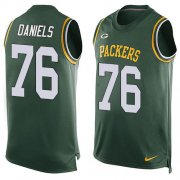 Wholesale Cheap Nike Packers #76 Mike Daniels Green Team Color Men's Stitched NFL Limited Tank Top Jersey