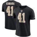 Wholesale Cheap New Orleans Saints #41 Alvin Kamara Nike Player Pride Name & Number Performance T-Shirt Black