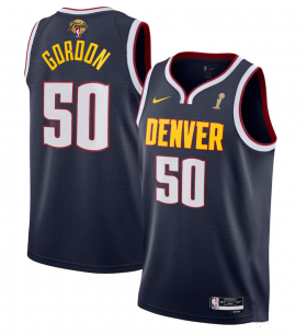 Wholesale Cheap Men\'s Denver Nuggets #50 Aaron Gordon Navy 2023 Finals Champions Icon EditionStitched Basketball Jersey