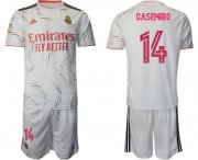 Wholesale Cheap Men 2021-2022 Club Real Madrid home white 14 Adidas Soccer Jersey